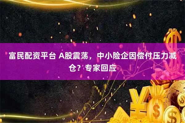 富民配资平台 A股震荡，中小险企因偿付压力减仓？专家回应